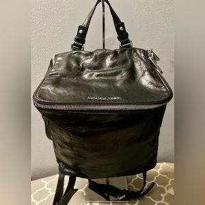 Michael Kors Lisbeth Women Black Leather Backpack
